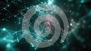 Abstract network creating data connection and communication plexus