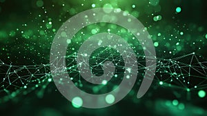 Abstract network data connection creating digital technology background