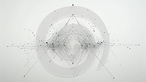 Abstract Neural Network Data Structure, Complex Connections, Futuristic Technology Background