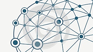 Abstract Network Diagram Global Connectivity Data Flow, vector design Generative AI