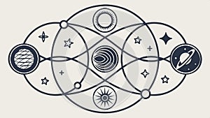 Abstract network diagram, interconnected nodes, digital connection and data network vector design Generative AI