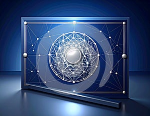 Abstract Digital Network Concept