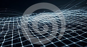 Abstract Network Grid - Data Visualization