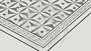 Abstract Network Grid with Interconnected Elements, vector design Generative AI
