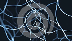 Abstract network of lines, connection concept, digital web, technology background, data, Stock Photo, Generative AI