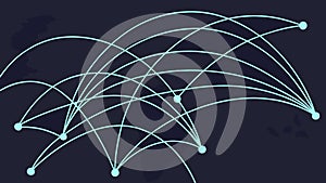 Abstract Network Lines: Digital Data Flow, vector design Generative AI