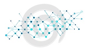 Abstract Network Lines, Light & Bright Connectivity Vector, vector design Generative AI