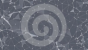 Abstract network mesh, digital connection, data points, technology background, Stock Photo, Generative AI
