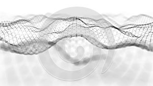 Abstract Network Mesh Waving Fx Background Loop