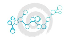 Abstract Network Molecule Connectivity Science Tech Icon, vector design Generative AI