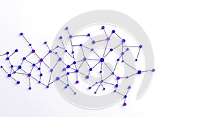 Abstract network nodes, connection and data flow, Stock Photo, Generative AI