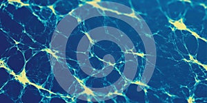 Abstract network pattern background with glowing web structure