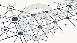 Abstract Network Pattern, Digital Connectivity Background Vector, vector design Generative AI