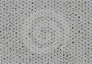 Abstract network pattern with interconnected lines and dots on a