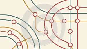 Abstract Network Pattern, Intersecting Circular Lines Vector, vector design Generative AI