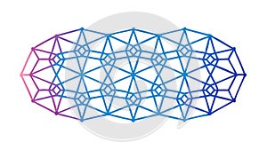 Abstract Network Pattern Vector for Data Connectivity, vector design Generative AI