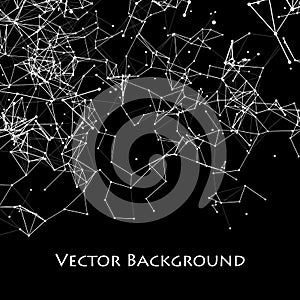 Abstract Network Plexus Background.