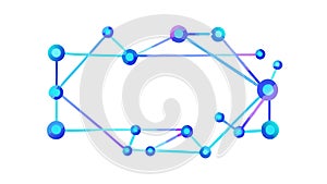 Abstract network structure, complex data pathways, vector design Generative AI