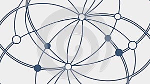 Abstract Network Structure with Connecting Nodes, vector design Generative AI