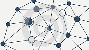 Abstract Network Structure, Digital Connectivity, vector design Generative AI