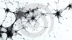 Abstract network structure forming interconnected nodes and lines