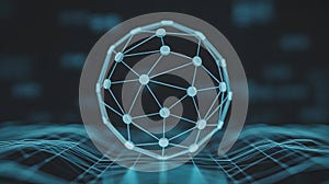 Abstract network structure with geometric precision