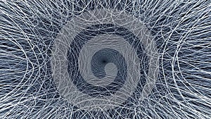 Abstract Network Tunnel Visualization, Digital Data Flow Connection