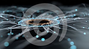 Abstract Network Visualization Concept for Data Security and Connectivity Analysis