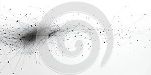 Abstract network visualization depicting interconnected nodes and lines representing data flow and relationships in a