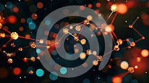 Connecting the Dots A Network Visual. AI Generated