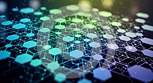 Abstract Network Visualization with Hexagons