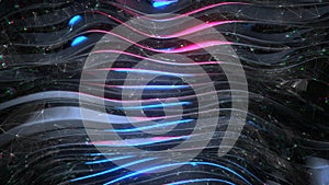 Abstract netwrok shape 3D render