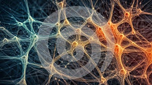 Abstract neural network - AI generated