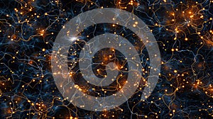 Abstract Neural Network Background. Data Connectivity, Artificial Intelligence Concept