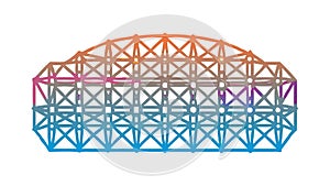 Abstract Neural Network or Brain Structure Technology, vector design Generative AI