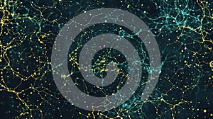 Abstract Neural Network Connection Background With Data Nodes And Artificial Intelligence