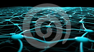 Abstract Neural Network Connection - Data Science, AI Technology Background