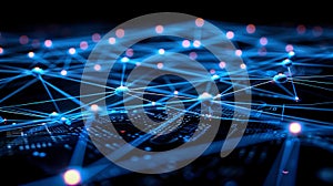 Abstract Neural Network Connection Structure, Artificial Intelligence