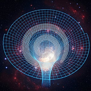 Abstract neural network structure in cosmic nebula