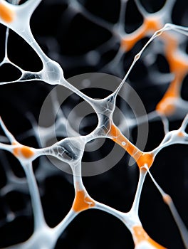 Abstract Neural Network Structure Intricate web connection nodes flow energy Symbolizing complex systems communication
