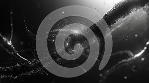 Abstract neural network structure with light particles