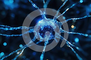 Abstract neural network technology background