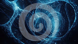 Abstract neural network tunnel with digital data flow