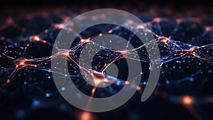 Abstract Neural Network A Visualization of Interconnected Data and Information Flow