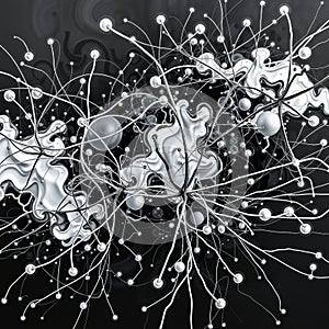 Abstract Neural Synapse Network photo