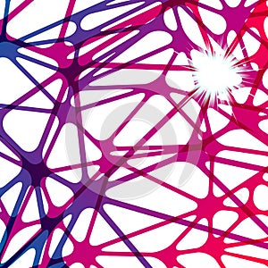 Abstract neuron net background