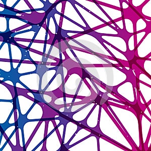 Abstract neuron net background, graphic design digital