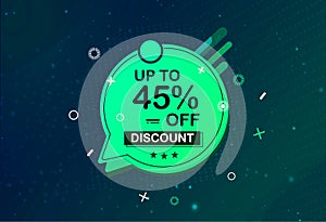 Abstract and new circle concept Big sale special offer