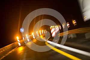 Abstract night traffic background