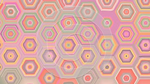 Abstract non-ai random hexagonal pattern wallpaper background illustration
